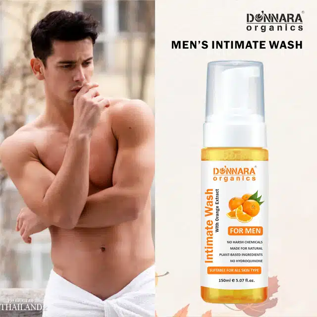 Donnara Organics Orange Extract Intimate Wash for Men (150 ml)