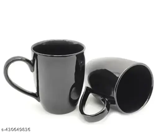 Liva Classy Ceramic Mugs for Tea & Coffee -250 ml (Pack Of 2)