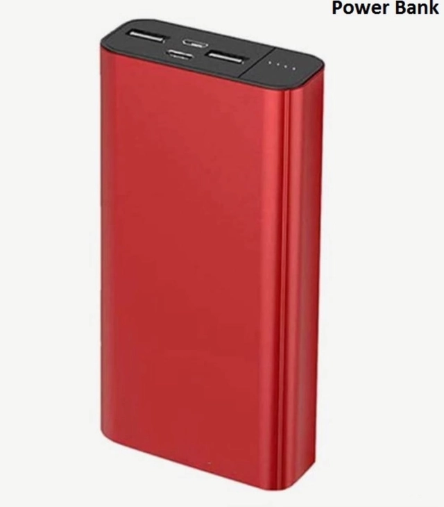 Premium Fast Charging Power Bank (Red, 20000 mAh)