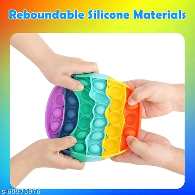 Silicone Fidget Toys for Kids (Multicolor, Pack of 3)