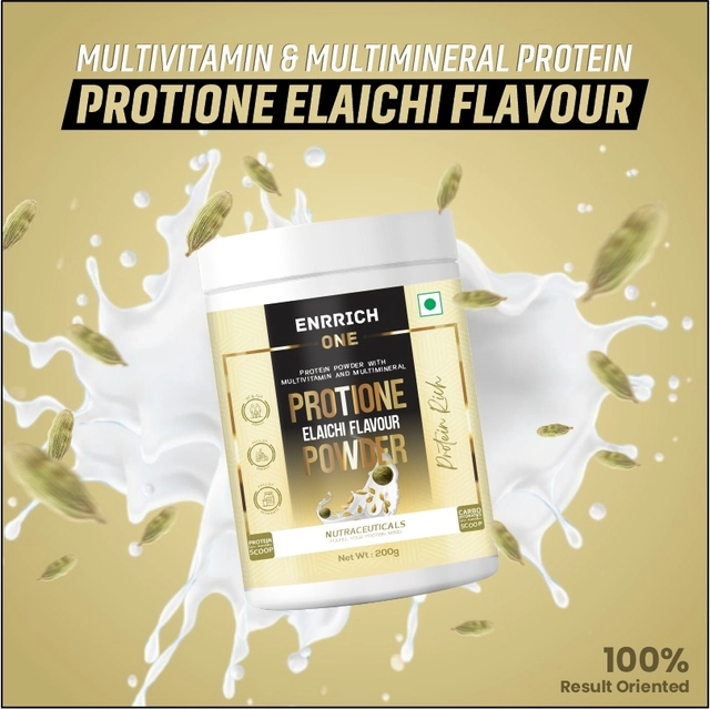 Combo of Enrich One Protione Strawberry & Elaichi Flavoured Protein Powder for Women (200 g, Pack of 2)