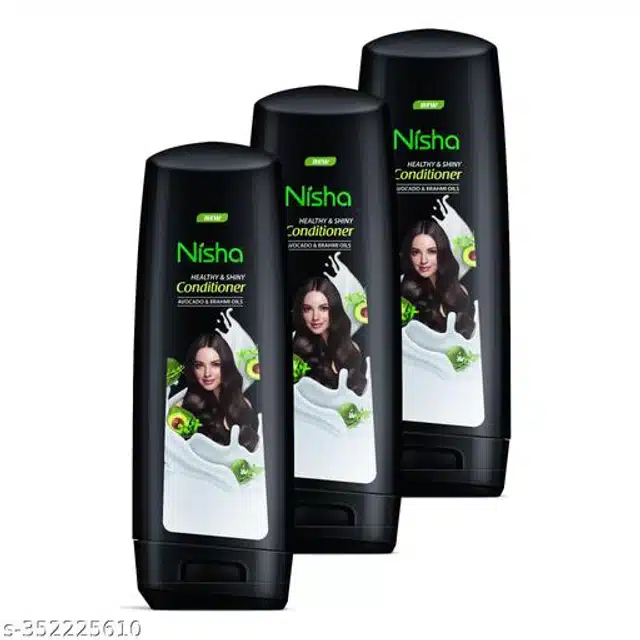 Nisha Avocado & Brahmi Oil Hair Conditioner Bottle (80 ml, Pack of 3)