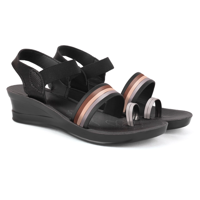 Sandals for Women (Black, 5)