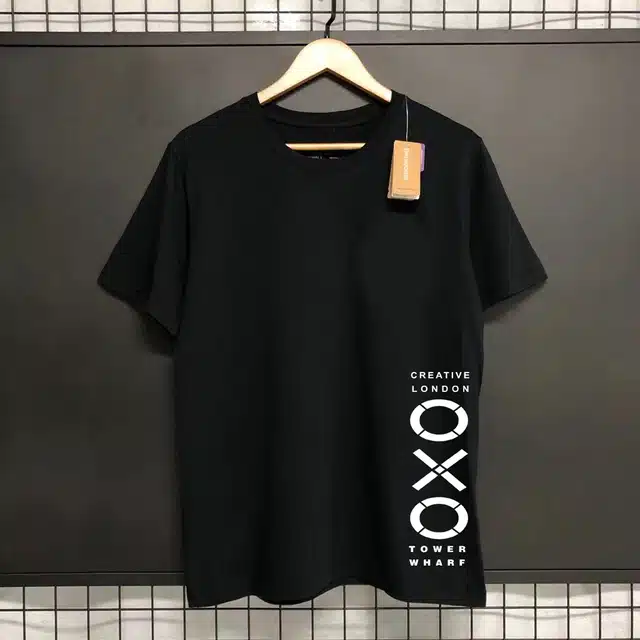 Printed T-shirt for Men (Black, XL)