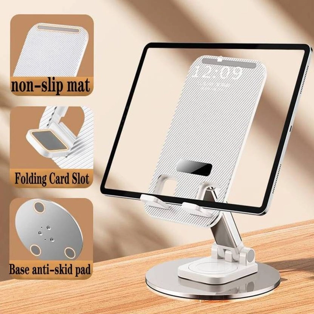 IMMUTABLE Mobile Phone Stand 360 degree Rotation Height & Angle Adjustable for & Tablet Mobile Holder (Pack of 1)