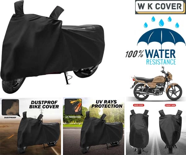 Polyester Two Wheeler Cover (Black)