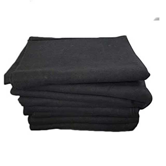 Cotton Living Room Bed & Floor Carpet (92 X 62, Black) (PS-201)