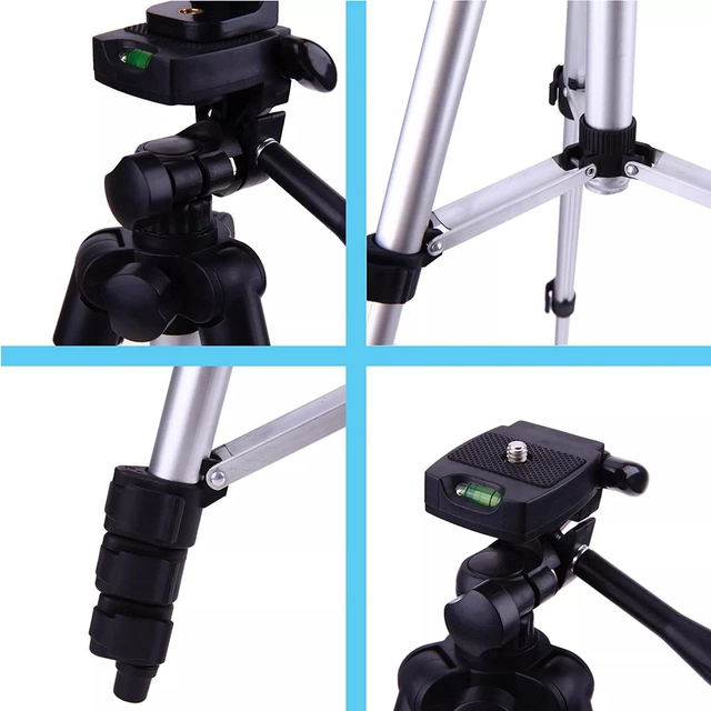 Tripod Stand With Collar Mic (Black, Set Of 2) Rb