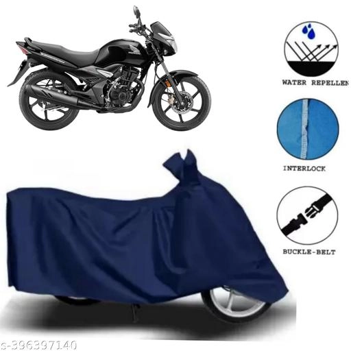 Polyester Cover for Motorcycle (Blue)