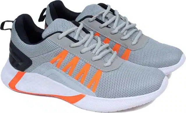 Men's Sports Shoes (Grey, 8) (VI-198)