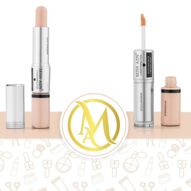 Miss ADS Cover 2-in-1 Perfection Stick Concealer (Pack of 1)