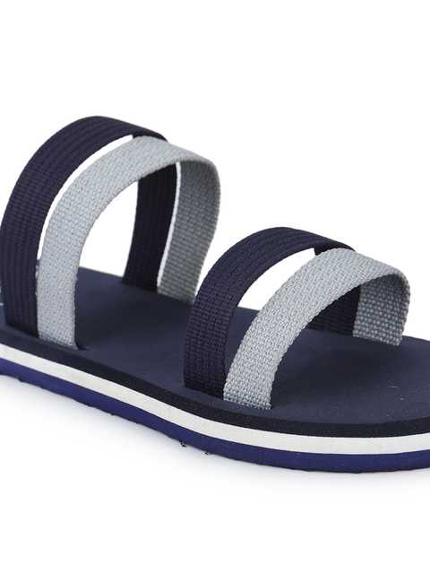 Men's Sandal (Blue & Grey, 9) (A-192)