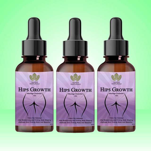 Haria Naturals Advanced Hips Growth Oil that’s Hepls in Improving Hips Growth For (Men & Women) (90 ml) (Pack of 3) (B-15056)