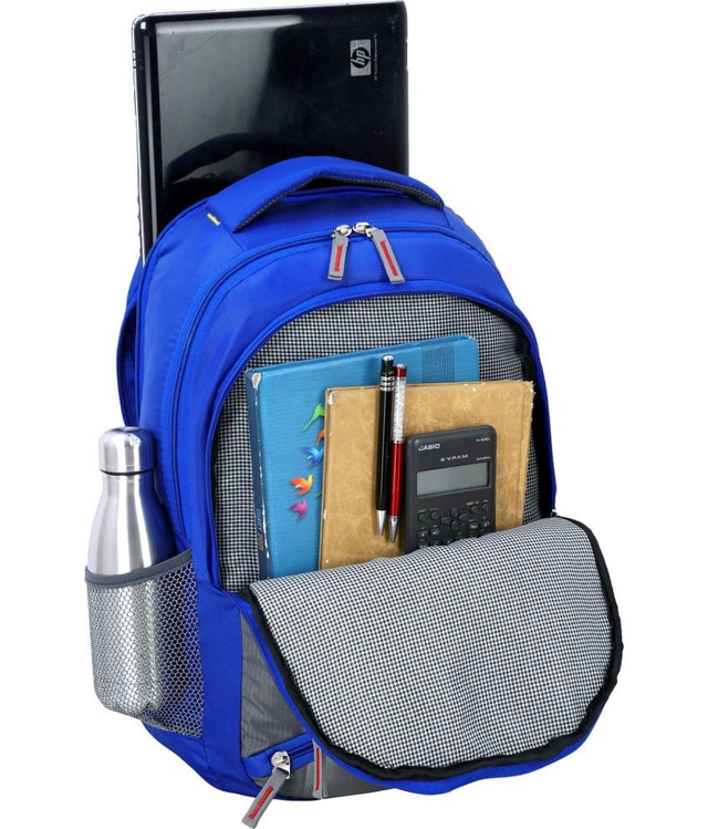 Polyester Laptop Backpack for Men (Royal Blue, 45 L)