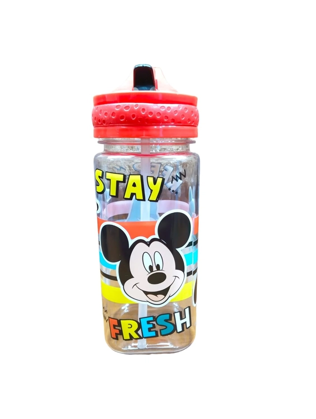 Plastic Cartoon Printed Water Bottle for Kids (400 ml)