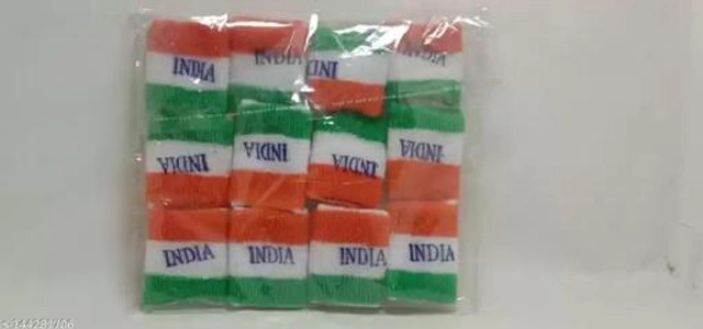 Tiranga Wrist Band for Girls & Boys (Multicolor, Set of 4)