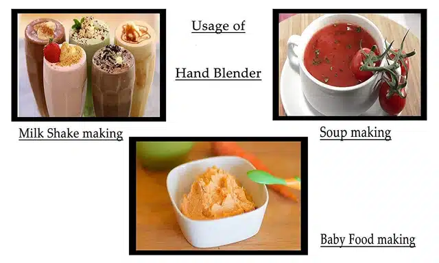 Handheld Blender (Orange & Black)