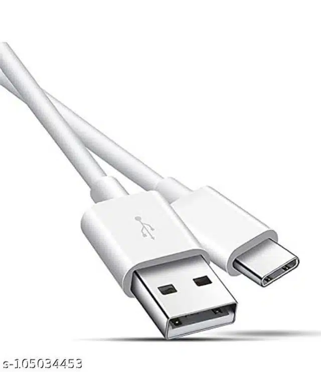 Type-C Data Cable (White, 1 m)