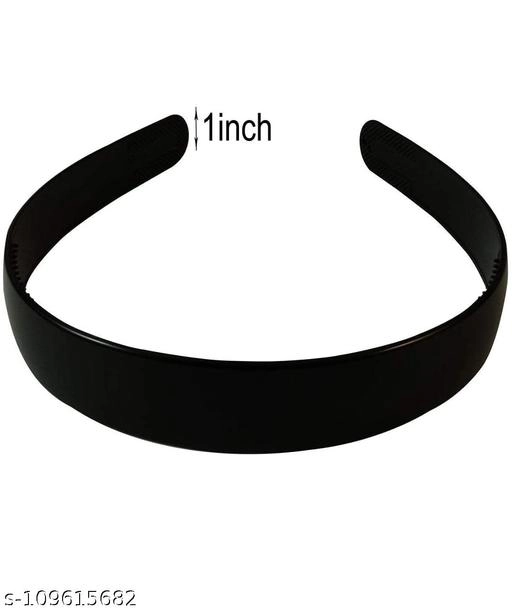 Plastic Hair Band for Women (Multicolor, Pack of 12)