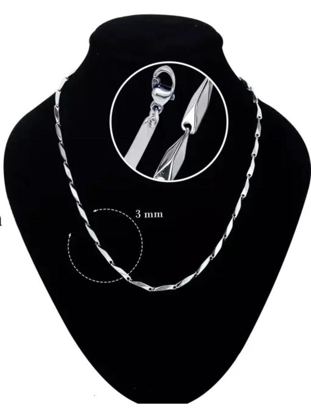 Stainless Steel Chain for Men (Silver)