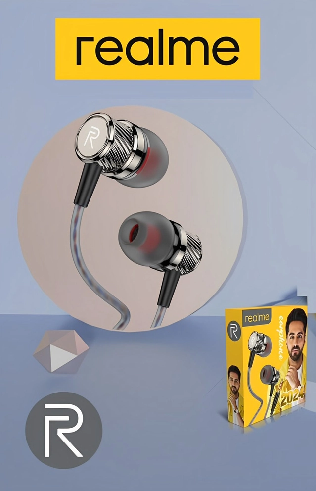 Realme in Ear Wired Earphones (Multicolor)