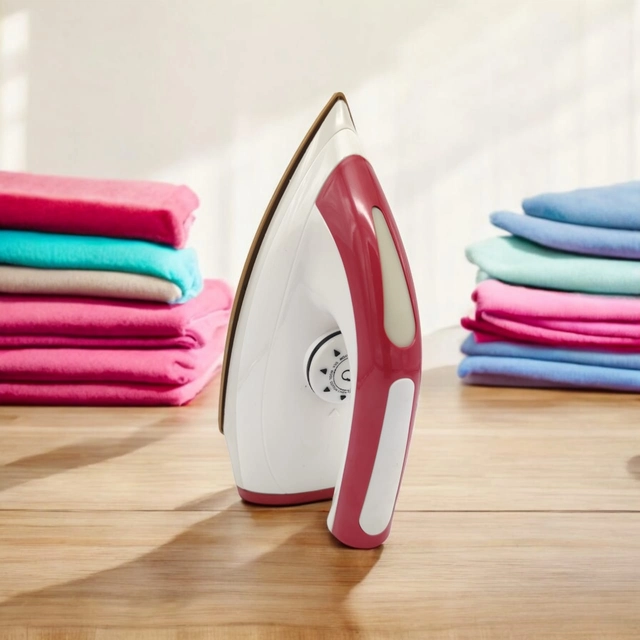 Nissan Home Appliances Light Weight Dry Iron (Red & White, 1000 W)