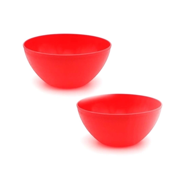 DREAM HOME Plastic Bowl, Microwave Safe( 1.1 L, Pack of 4, Assorted)