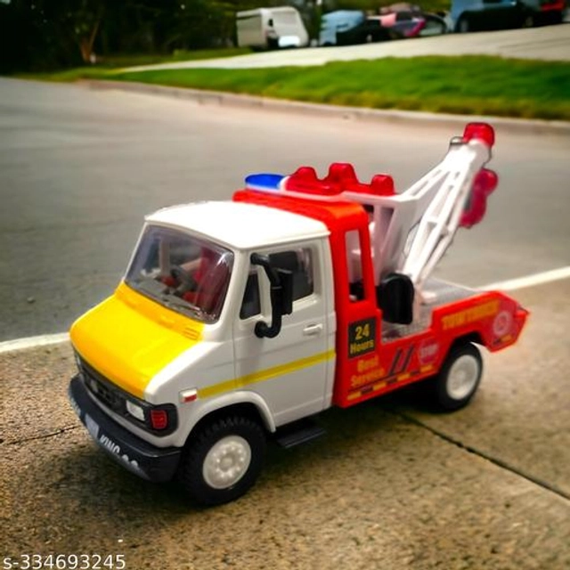 Tow Crane Truck Toy for Kids (Multicolor)