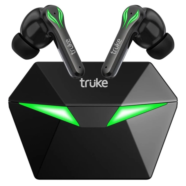 Truke Wireless Earbuds Bluetooth with Charging Case (Black )