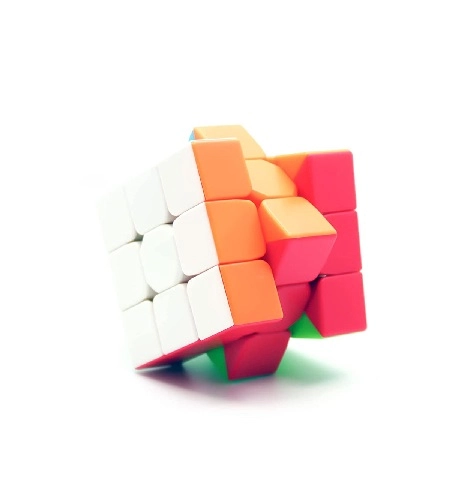 Plastic Rubik Cube (Multicolor)