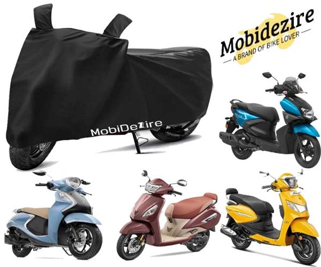 Polyester Universal Waterproof Motorcycle Cover (Black)