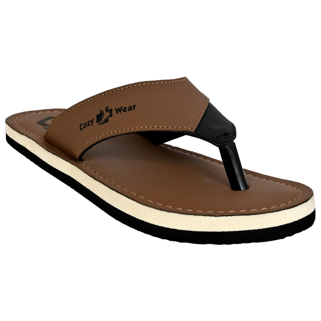 Flipflops for Men (Brown, 6)