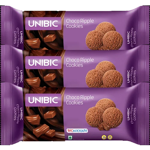 Unibic Choco Ripple Cookies 3X50 g (Set of 3)
