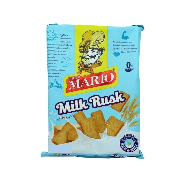 Mario Milk Rusk 136 g (Pack of 6)