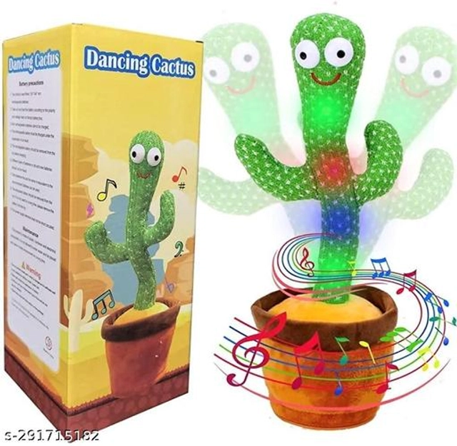 Dancing Cactus Talking Toy for Kids (Multicolor)