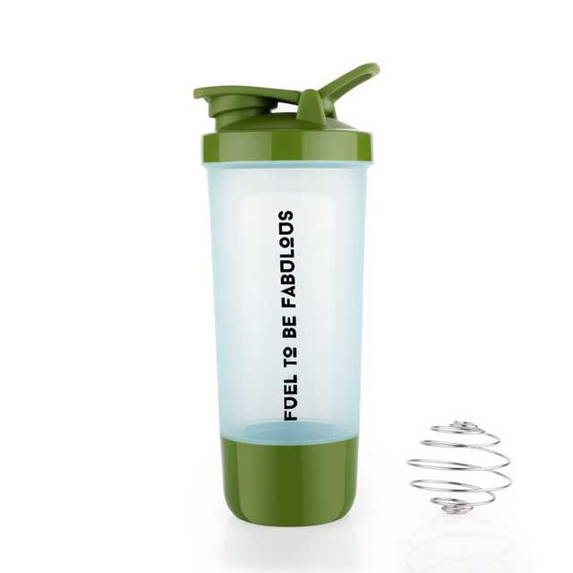 Gym Shaker Pro Cyclone Bottle (Green, 600 ml) (Pack Of 1) (Ak-002)