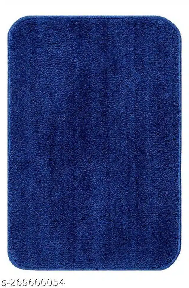Rectangular Handmade Rug (Royal Blue, 60x40 cm)