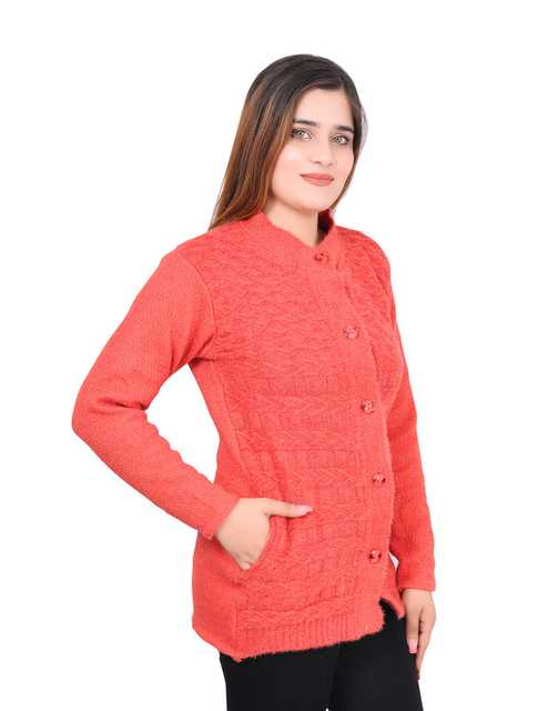 Dreambuy Beautiful Women Woolen Sweater (Red, L) (S10)