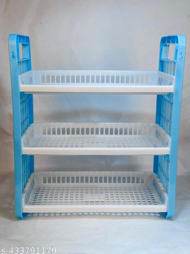 Plastic Multipurpose Storage Rack (Multicolor)