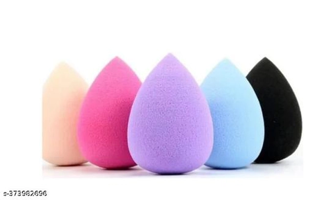 Makeup Blender Puff (Multicolor, Pack of 5)