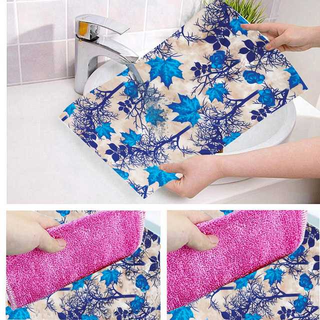 E-Retailer® PVC Waterproof Multipurpose Mats (Pack Of 6) (Blue, 44X29 cm) (ST51)