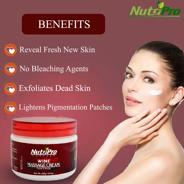 NutriPro Wine Face Massage Cream (300 g)