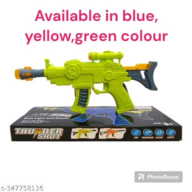 Musical Gun Toy for Kids (Green)