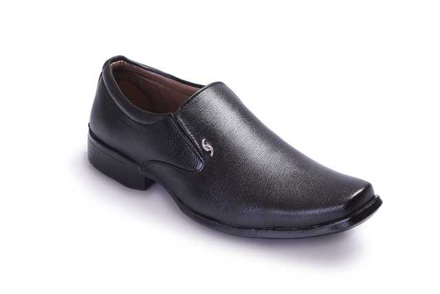 Katenia Synthetic Men Formal Shoes (Black, 7) (KF-5)