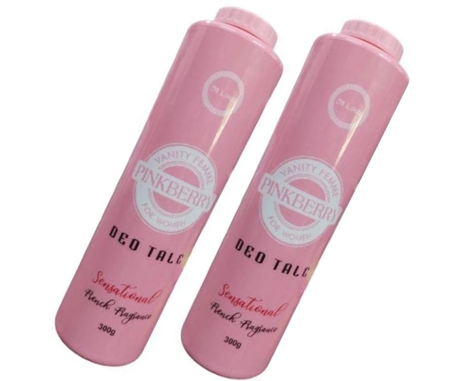 Pinkberry Sensational French Fragrance Deo Talc for Woman (300 g, Pack of 2)