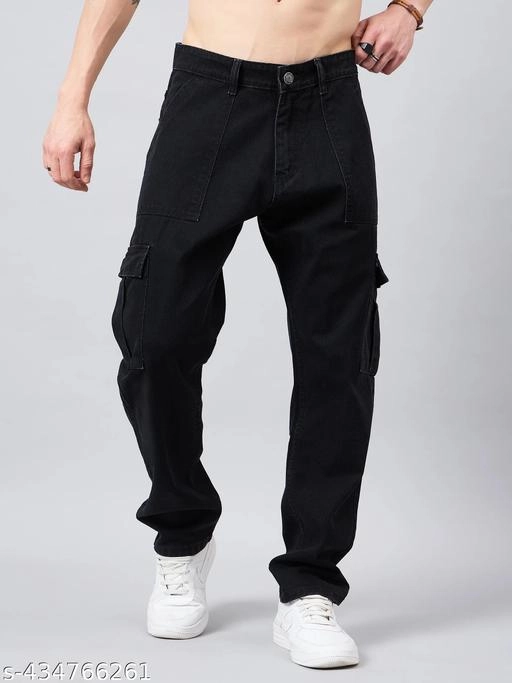 Denim Jeans for Men (Black, 30)