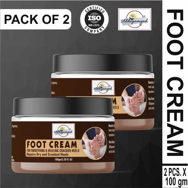 Abhigamyah Foot Care Cream For Rough, Dry And Cracked Heel (100 g, Pack Of 2) (A-634)