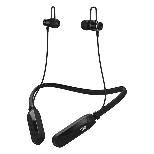 Rechargeable Wireless Bluetooth in-Ear Neckband (Black)