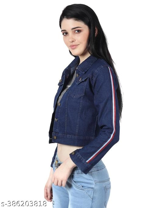 Denim Jacket for Women (Blue, S)