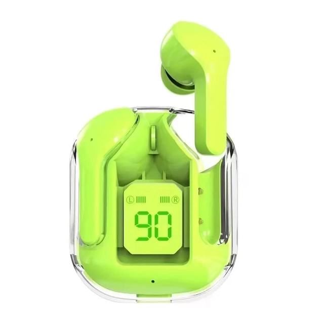 Wireless Bluetooth Earbuds with Display Charging Case (Green)